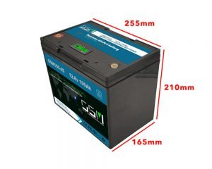 100ah 12v lithium battery size