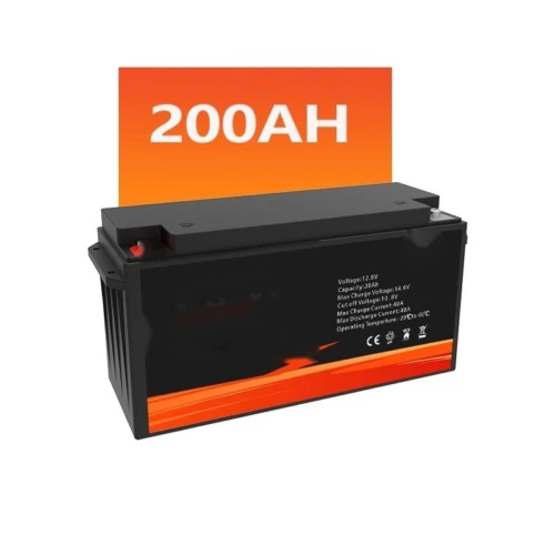 12.8V 200Ah LiFePO4 lithium battery specification panel