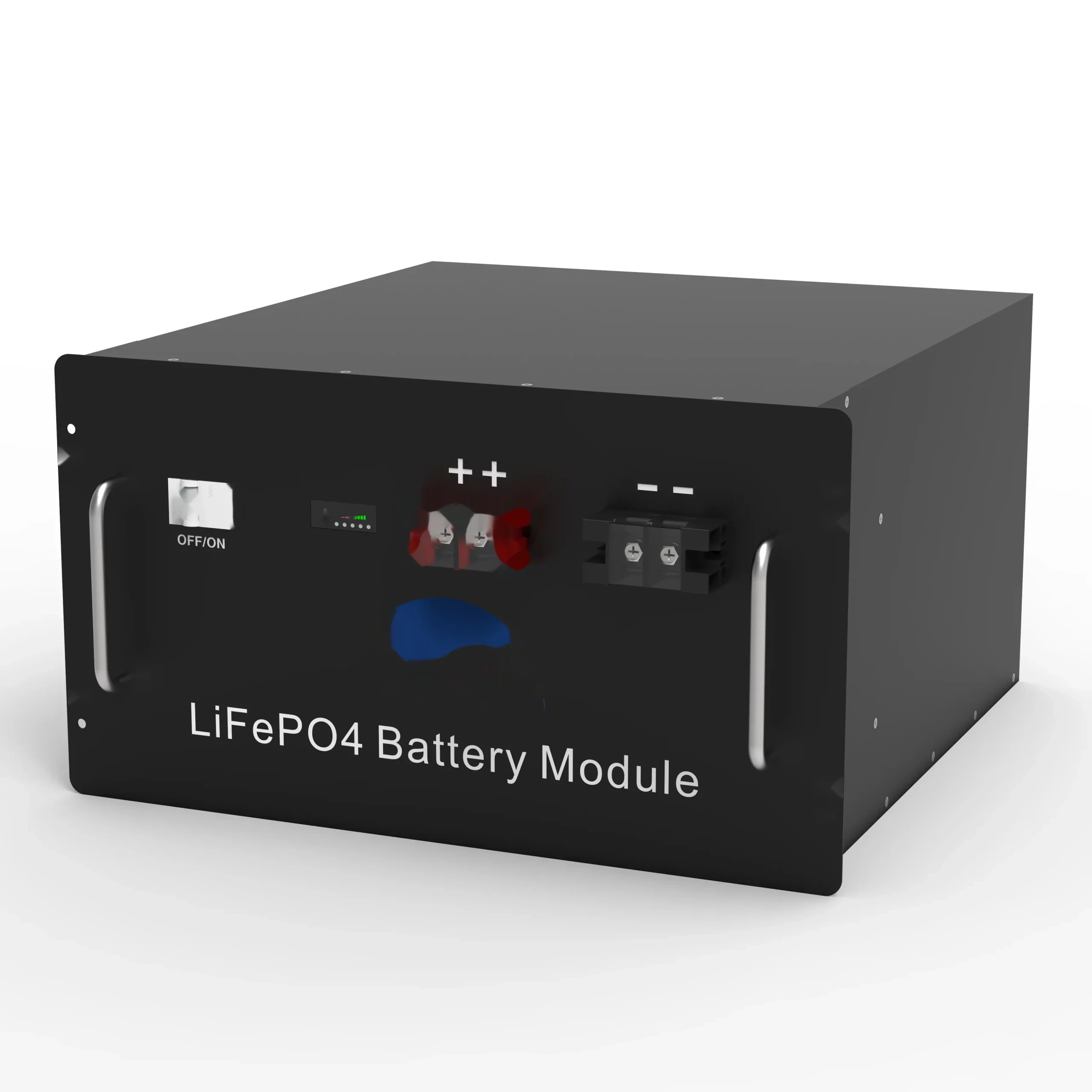 25.6V 200Ah Rack Mount LiFePO4 Battery — installed configuration example