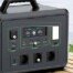 Close-up of the 1800W LiFePO4 portable power station output panel: main power switch, status display, 12V cigarette-lighter socket, USB-A QC 3.0 and USB-C PD 100W ports, DC5521 barrel output and AC outlets